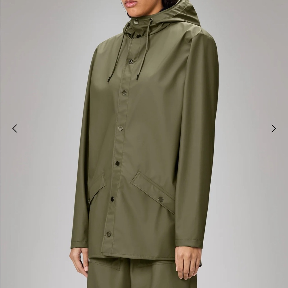 Rains Olive Green Trench Coat